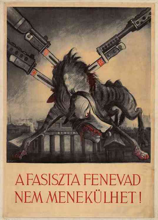 Szovjet propagandaplakát, 1944. BTM Kiscelli Múzeum Plakátgyűjtemény